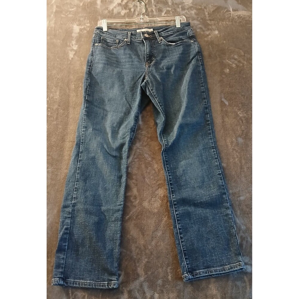 Levi’s Women’s Classic Straight Jeans Size 6 W28 L28 Blue Denim Y2K